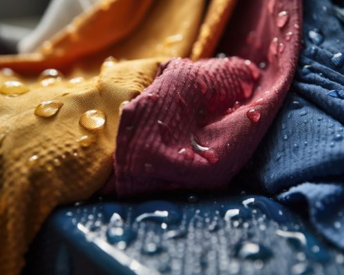 Stoff mit Regen Stoff mit Regen